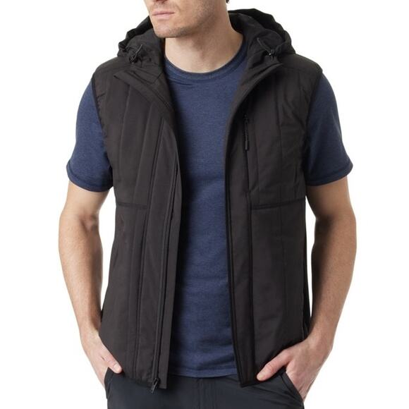 Bass Outdoor Men's Earlybird Runner Vest - Black Beauty Large $89 - Picture 2 of 9